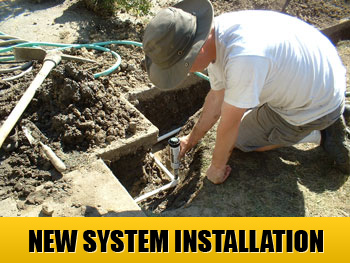 let our team install a brand new sprinkler system